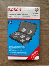 BOSCH RA1125 7 PIECE TEMPLET GUIDE KIT FOR ROUTERS WITH QUICK-CHANGE SYSTEM