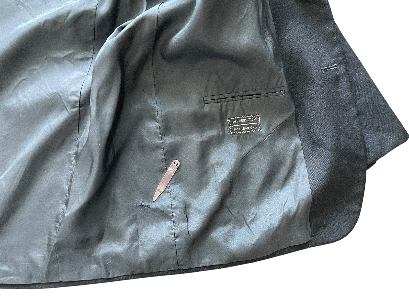 VALENTINO UOMO Jacket Black 46L Wool Gold V Buttons 2-Button Front Made In Italy thumbnail 10