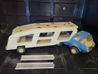 Vintage 70s Tonka Car Hauler Corvette Car Carrier Tractor Trailer Pressed Steel