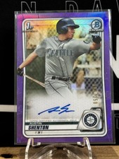 2020 Bowman Chrome Austin Shenton Prospect Auto Purple Refractor /250 Mariners