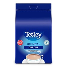 Tetley Black Tea Bags 1100 Count - Full Flavor - Rainforest Alliance Certified