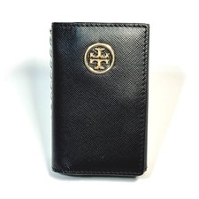 Tory Burch Robinson Foldable Key Case Black NWT
