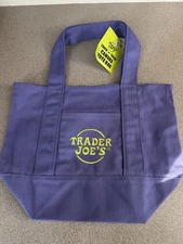 NEW Trader Joe’s Halloween Mini Canvas Tote Bag (Purple) - Limited Edition