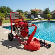 Firefighter Pool Pump – 15 HP Home Fire Pump System for Wildfire Defense