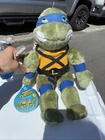 VINTAGE 1989 PLAYMATES TEENAGE MUTANT NINJA TURTLE LEONARDO PLUSH NO MASK
