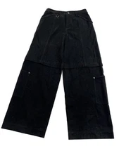 Matin Kim Patch Pocket Washed Cargo Pants in Black