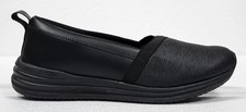 Size 6 Womens Slip Resistant Shoes Black TredSafe Slip On Alexis Breathable NEW