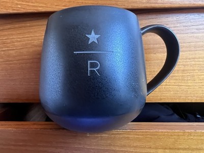 Starbucks Black Brown Matte Reserve Roastery Star R Logo Coffee Cup Mug 12  oz | eBay
