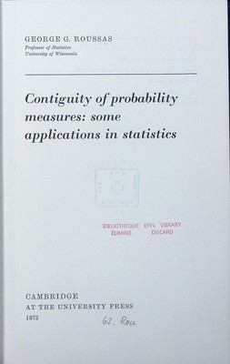 Contiguity of probability measures some applications in statistics Georg 2503850