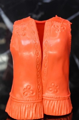 ORANGE VEST FOR PRINCESS WILDFLOWER Doll Woman MARX  West Johnny West