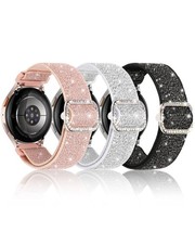 Sparkly Stretchy Nylon Bands Compatible with Samsung Galaxy Watch 7 6 5 4 Fe ...