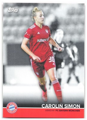 Carolin Simon 2021-22 Topps FC Bayern München Team Set BCW-CS FC Bayern Munchen