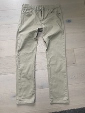 Levi’s 508 Mens Beige Jeans Slim Leg Zip Fly 32 Waist 32 Leg 