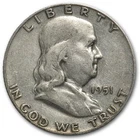 1951-S Franklin Half Dollar Fine/XF