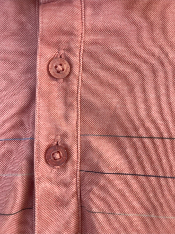 Camisa polo para hombre Travis Mathew XL roja jaspeada rendimiento de golf Foto 4 de 4