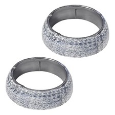 2pcs Car Exhaust Gasket 45mm Graphite Auto Exhausts Flange Donut 2 Pcs 1.78