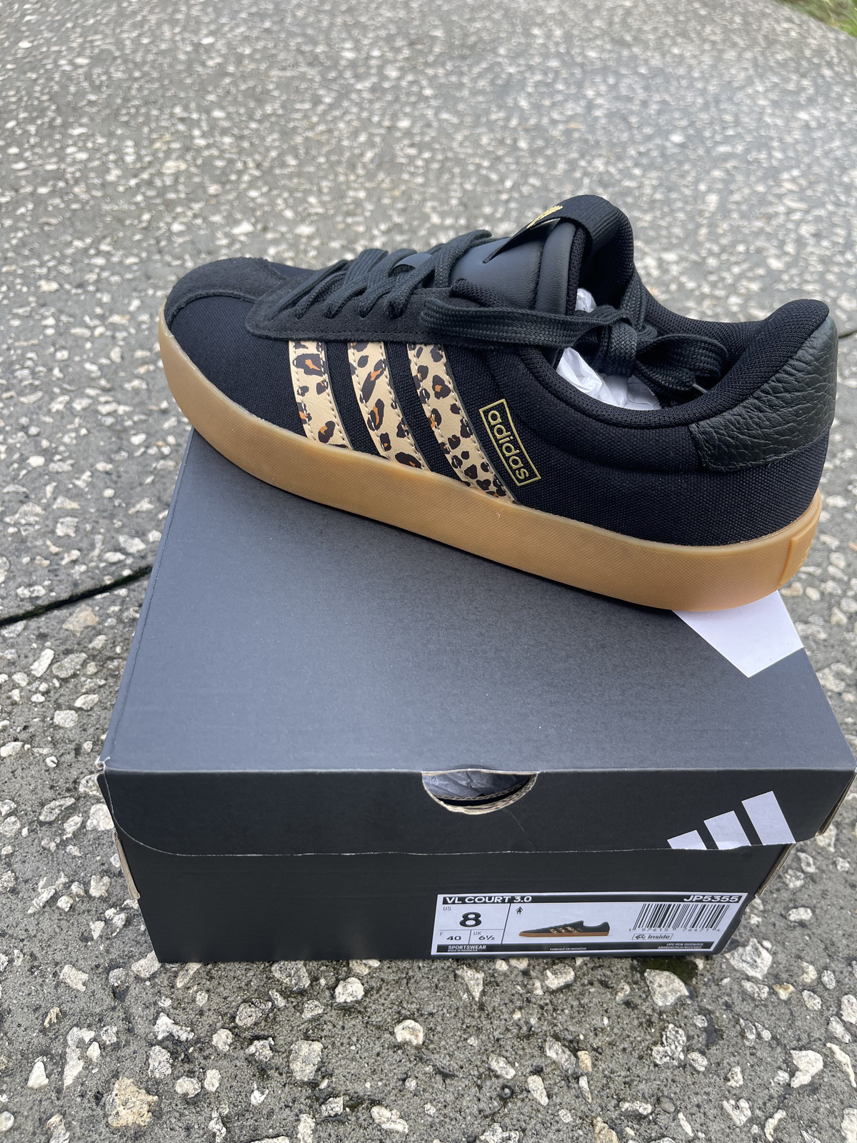 adidas Vl Court 3.0 Cheetah Lave Up Womens Shoes JP5355 Size 6 - 9.5