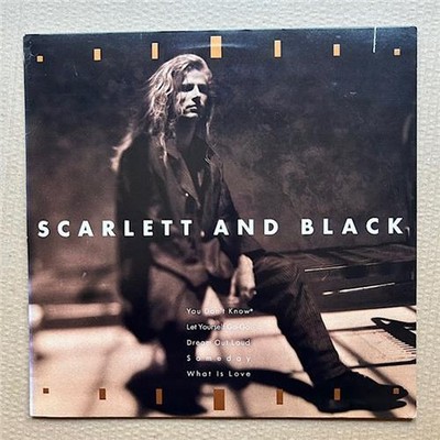 SCARLETT AND BLACK - 1987 debut LP with inner sleeve - nice copy with saw cut