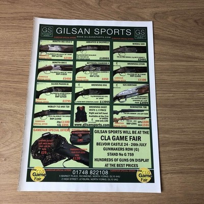GUNS71 MAGAZINE ADVERT 12X9 GILSAN SPORTS: BERETTA 682 GOLD E