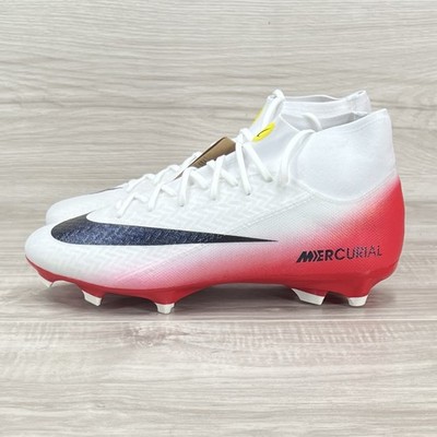 Nike Zoom Mercurial Superfly 10 Academy MG Men's Sz 10 White Red