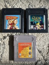 Nintendo Game Boy Games Lot Of 3 Quest For Camelot Lion King  + More Tested Work