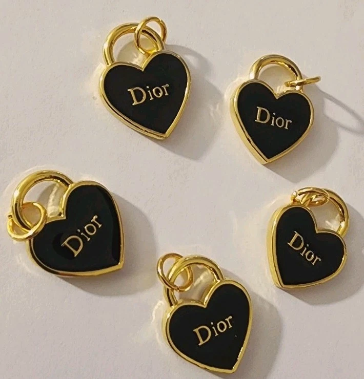 Lot of 5pcs Dior Vintage Buttons and Zipper Pulls  Metal 15mm  - Image 3 of 3