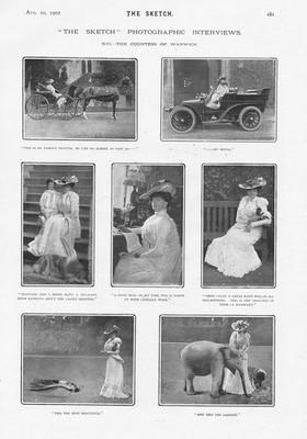 COUNTESS OF WARWICK Daisy Greville Photographic Interview - Antique Print 1902