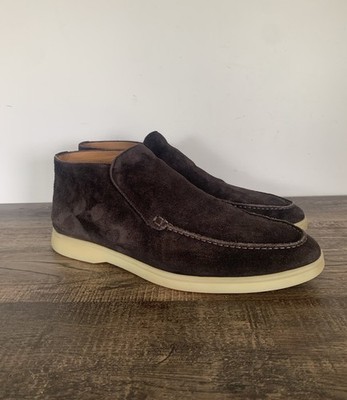Aurelien Chocolate City Loafer Brown Suede Slip On Shoes EU 44 US 11 Mens
