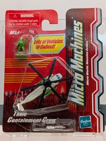 Micro Machines TOXIC CONTAINMENT CREW, Helicopter & Green Soldier READ DESCRIPTI