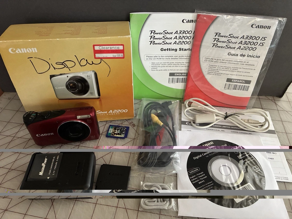Canon PowerShot A2200 Canon PowerShot Digital Cameras for sale - eBay