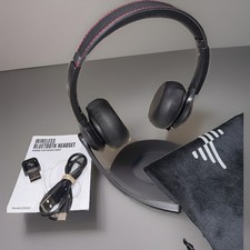 JIAMQISHI Wireless Headset with AI Noise Cancelling Microphone Bluetooth Headset