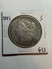 1883 S MORGAN SILVER DOLLAR AU TOUGHER DATE SAN FRANCISCO MINT