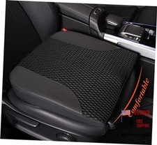 Car Seat Cushion Memory Foam Pad For Driving Comfort Leather 4d Mesh Black