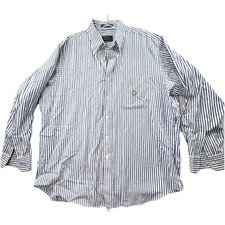 Vintage Chaps Ralph Lauren Men's 17.5 34/35 Button Down Dress Shirt Crest Logo