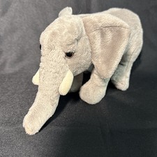 FAO Schwarz Plush ELEPHANT 10" Stuffed Animal Gray 2013 Toys R Us Geoffrey 2D3