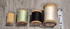 Lot Of 4 Vintage Clark's And Coats & Clark's Wooden Spools Various Sizes — photo 4