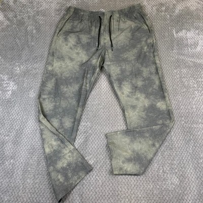 Vissla Henderson Hybrid Pants Mens Large Olive Tie Dye Hemp Stretch M311WHNS