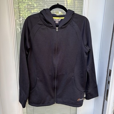 Cloudveil Hooded Full Zip Jacket Women XL Fleece Lined Soft Shell Pockets EUC