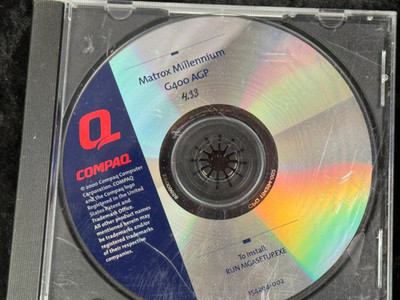 Compaq Matrox Millennium G400 ACP 4.33 CD