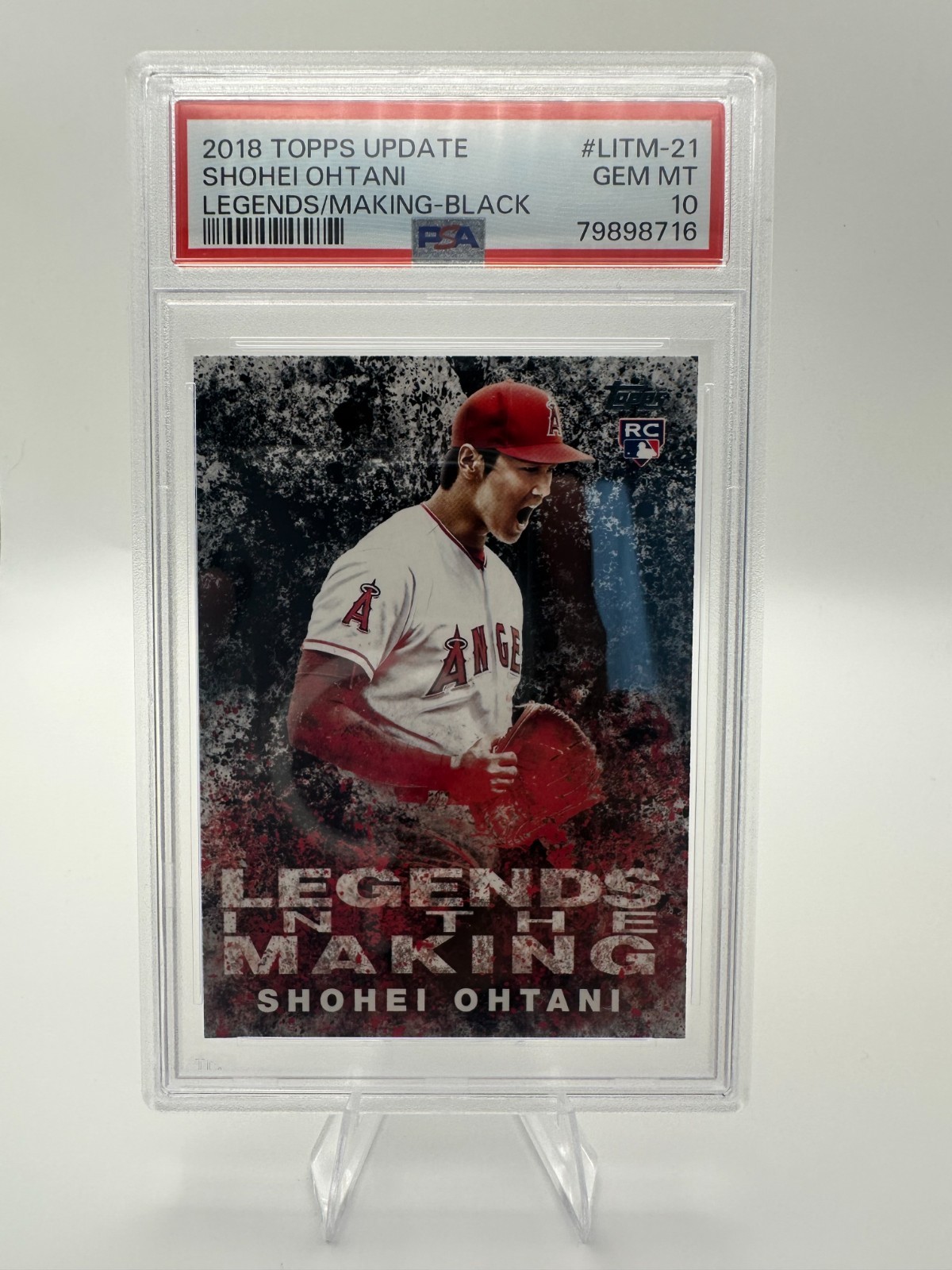 2018 Topps Update Legends in the Making Shohei Ohtani #LITM-21 Black RC PSA 10
