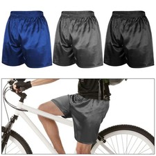 Mens Satin Boxers Shorts Nightwear Pyjamas Lounge Underwear Beach Shorts S-XL
