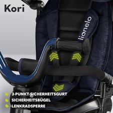 Lionelo Kori Dreirad mit Schubstange - Dunkelblau