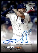 2023 Topps Stadium Club DONNY SANDS AUTO SCBA-DSS TIGERS RC