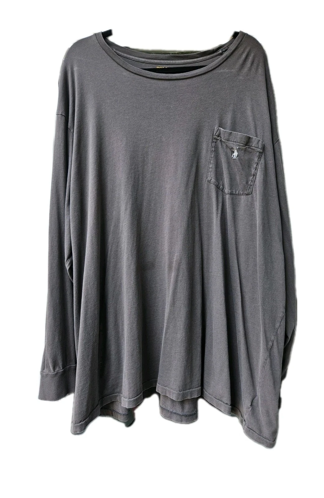 POLO RALPH LAUREN Men's Shirt 4XLT Long Sleeve Gray