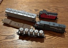 Lot Of N Scale Model Train Cars. Caboose, Dummy Locomotive