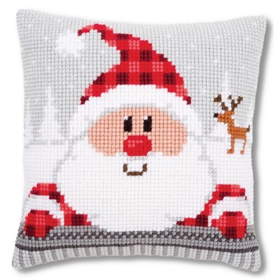Kreuzstich Stickpackungen Kissen Stickerei Set Anfänger Vorgedruckt Nikolaus ...