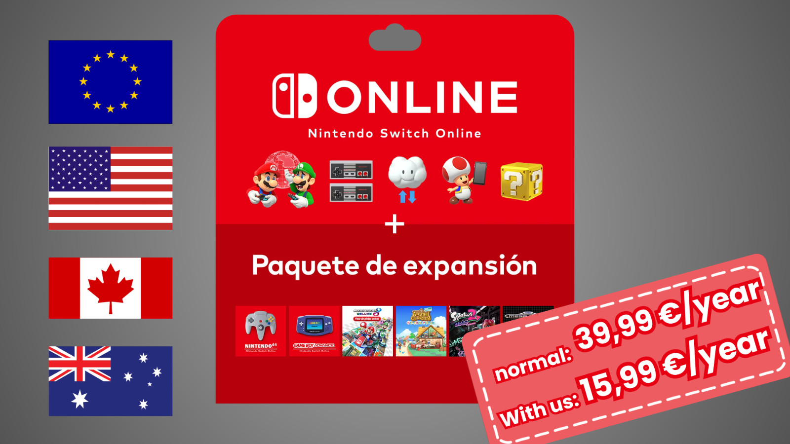 Nintendo switch online Expansion pack - 12 month - Family Group