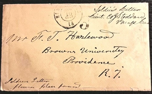 Civil War Patriotic - Scarce Soldiers Letter from New Orleans to Providence