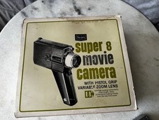 Vintage Sears Super 8 Movie Camera Model 3 9128 w/ Original Box Varizoom Lens