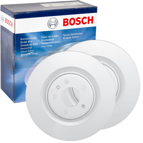 2X Bosch Bremsscheiben 330Mm BelÜFtet Hinten Passend FÜR Audi A4 A5 A6 A7 A8 Q5-image